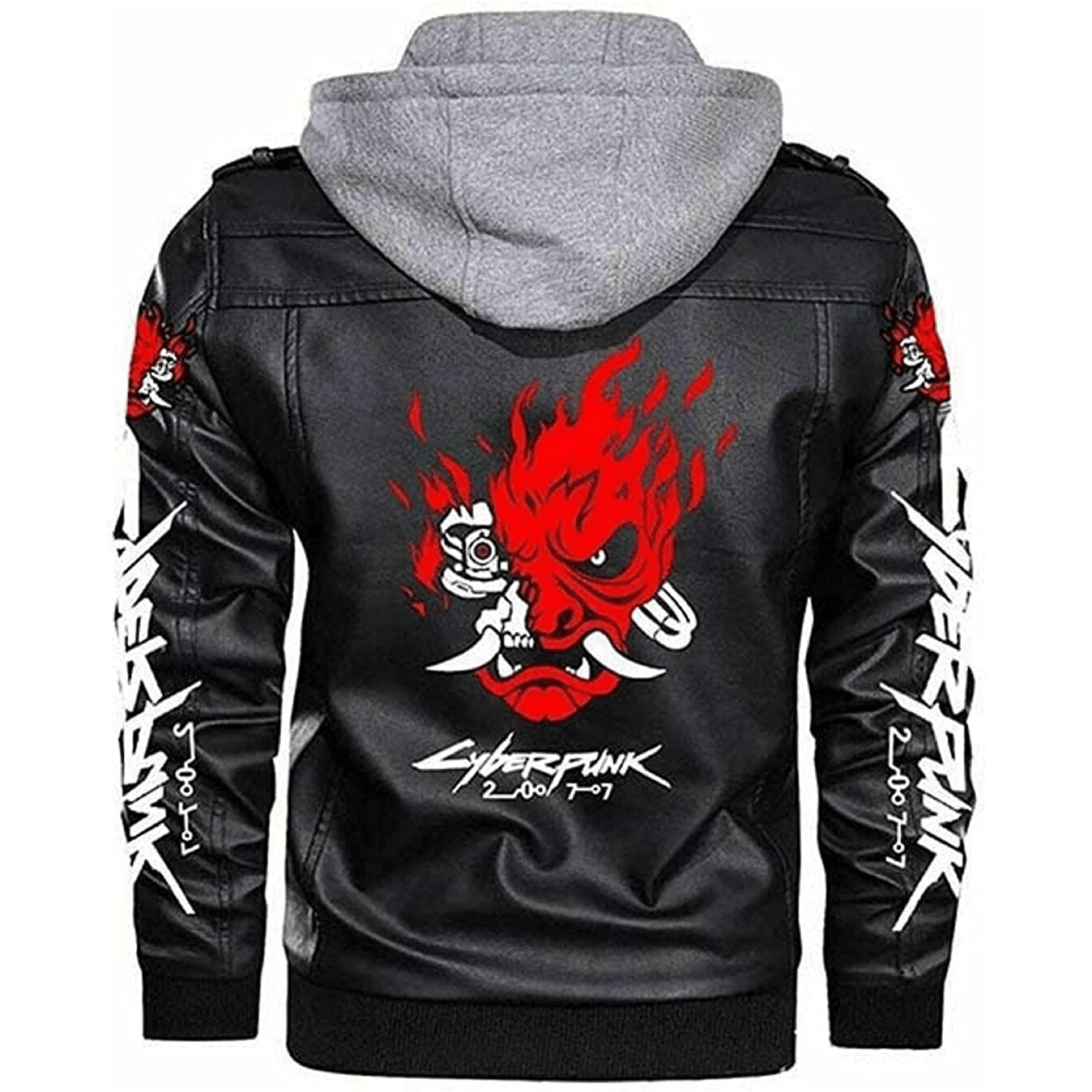 Samurai Cyberpunk 2077 Jacket for Men with Removable Hood