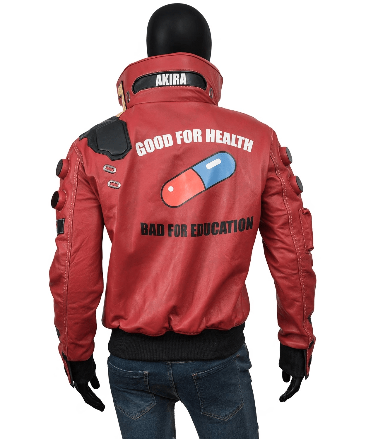 Cyberpunk Akira Samurai Edition Red Bomber Jacket for Men