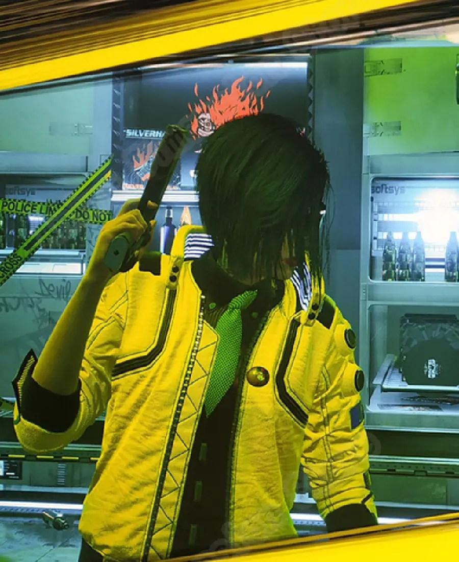 Cyberpunk Character Judy Yellow Bomber Jacket for Women