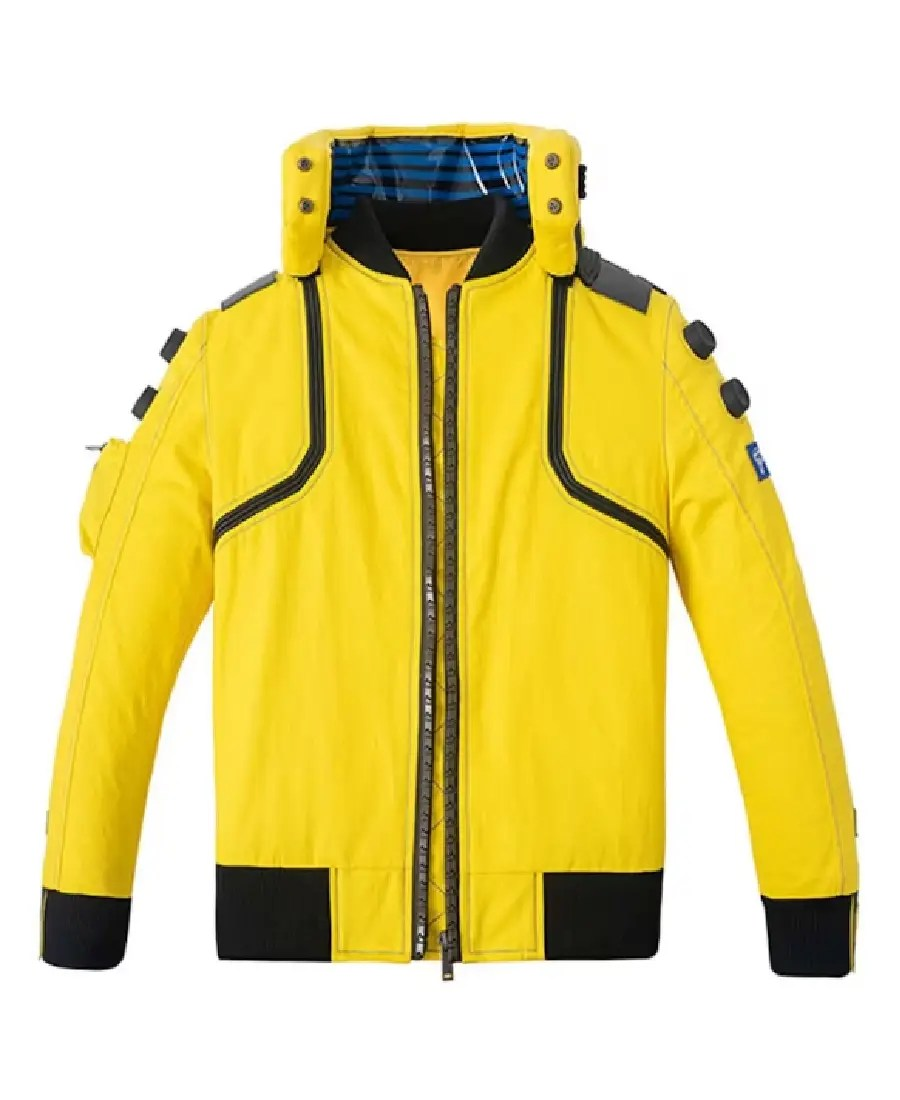 Cyberpunk Character Judy Yellow Bomber Jacket for Women