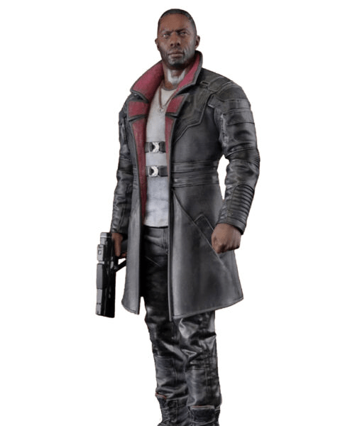 Cyberpunk Phantom Liberty Idris Elba Cosplay Leather Coat for Men