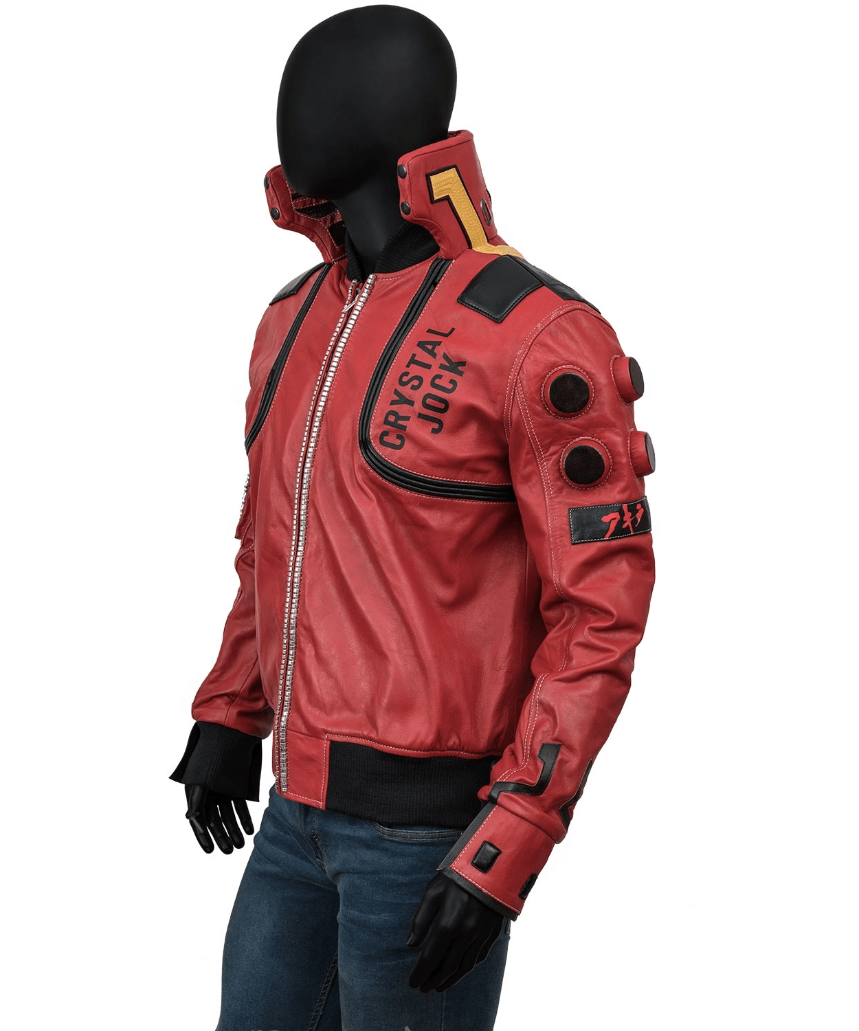 Cyberpunk Akira Samurai Edition Red Bomber Jacket for Men