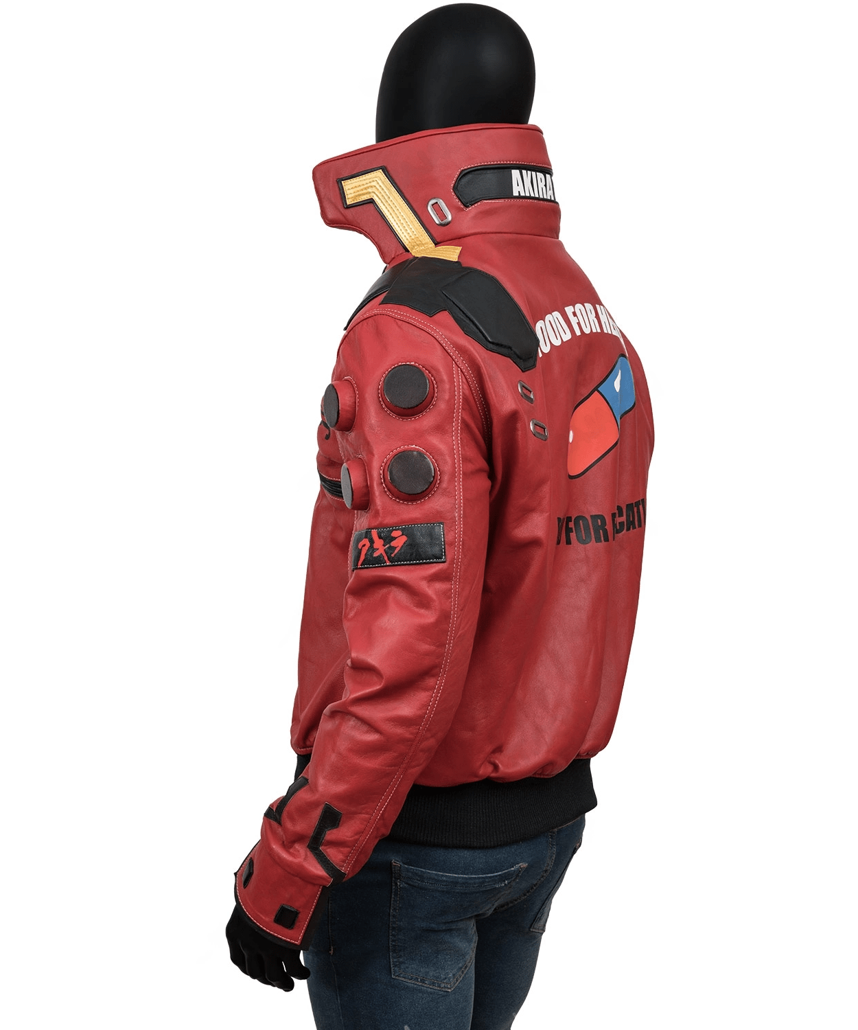 Cyberpunk Akira Samurai Edition Red Bomber Jacket for Men