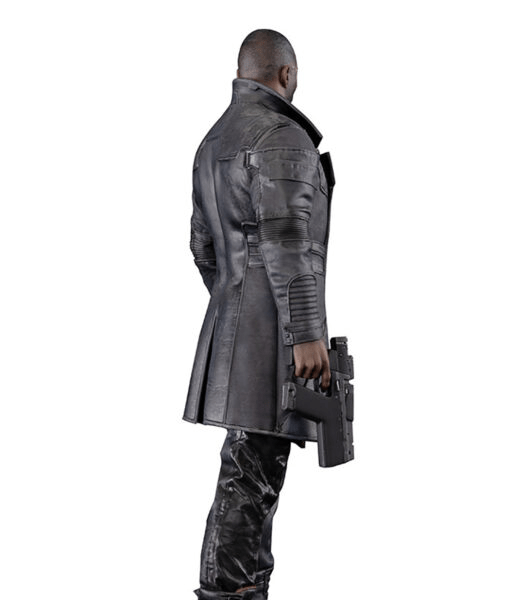 Cyberpunk Phantom Liberty Idris Elba Cosplay Leather Coat for Men