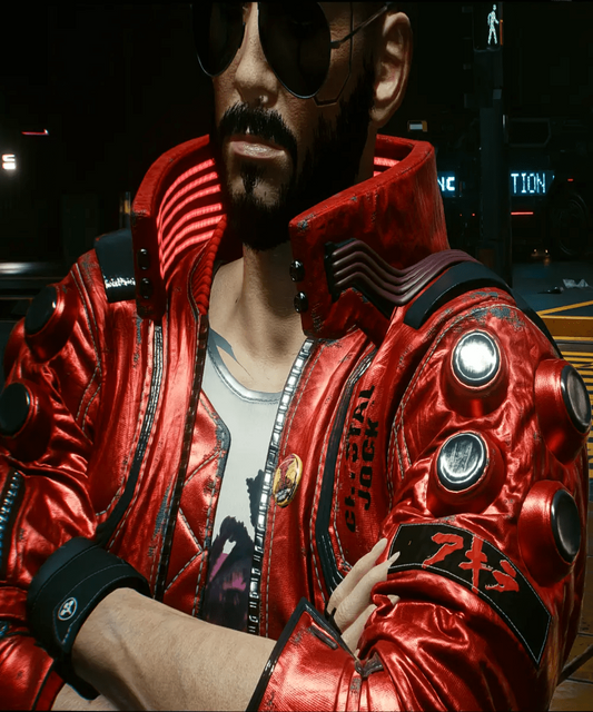 Cyberpunk Akira Samurai Edition Red Bomber Jacket for Men