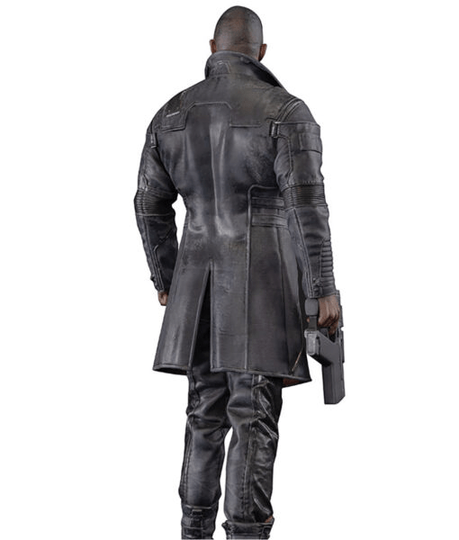 Cyberpunk Phantom Liberty Idris Elba Cosplay Leather Coat for Men